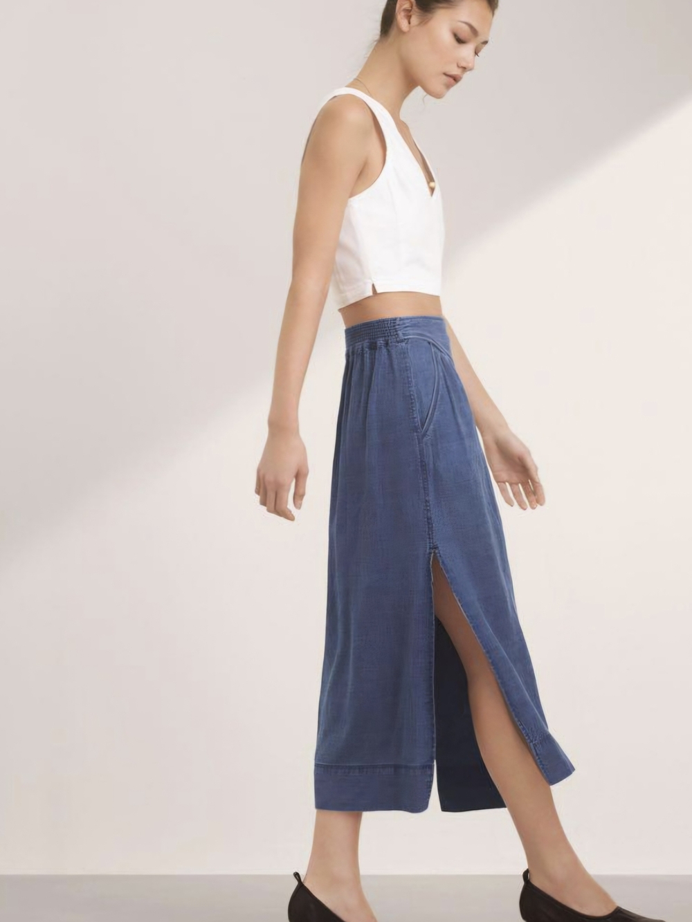 Wilfred Gabrielle Denim Skirt - Picture 2 of 8